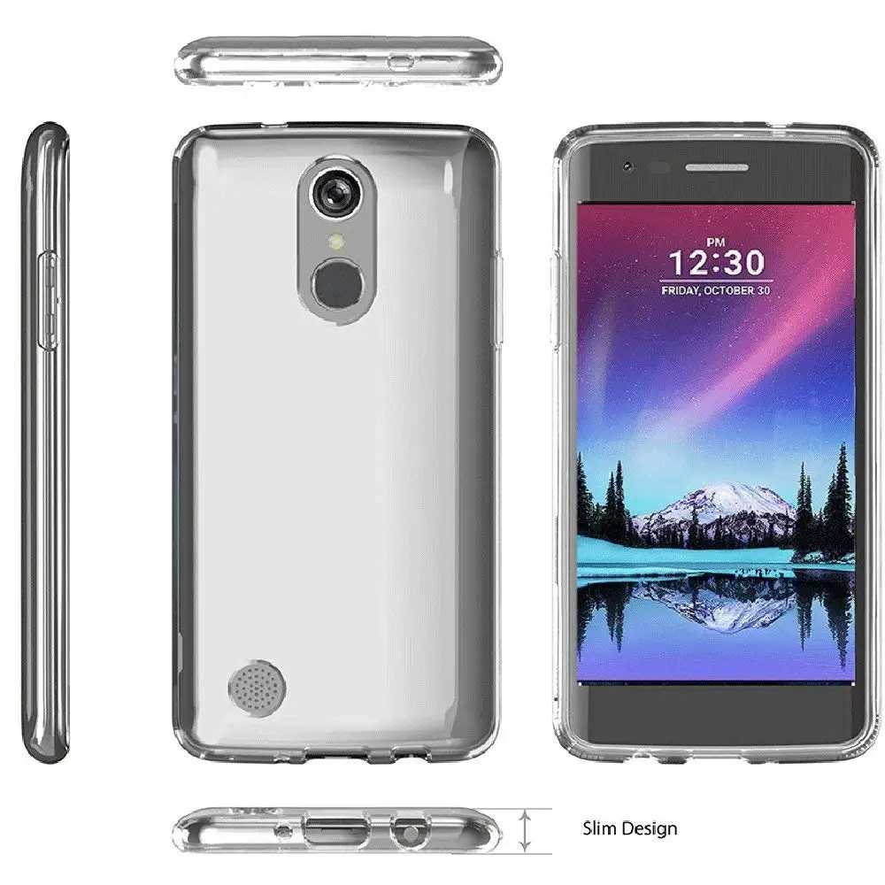Чехол для LG K3 K4 K7 K8 K10 2017 TPU Силиконовый Прозрачный Бампер Мягкий чехол прозрачная