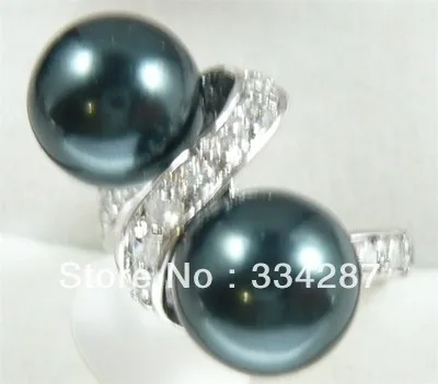 Кольцо с жемчугом 10 мм белый розовый серый черный желтый синий красный |