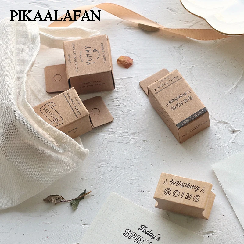 PIKAALAFAN Log серии logs деревянный альбом для штампов DIY Фотоальбом украшение карт