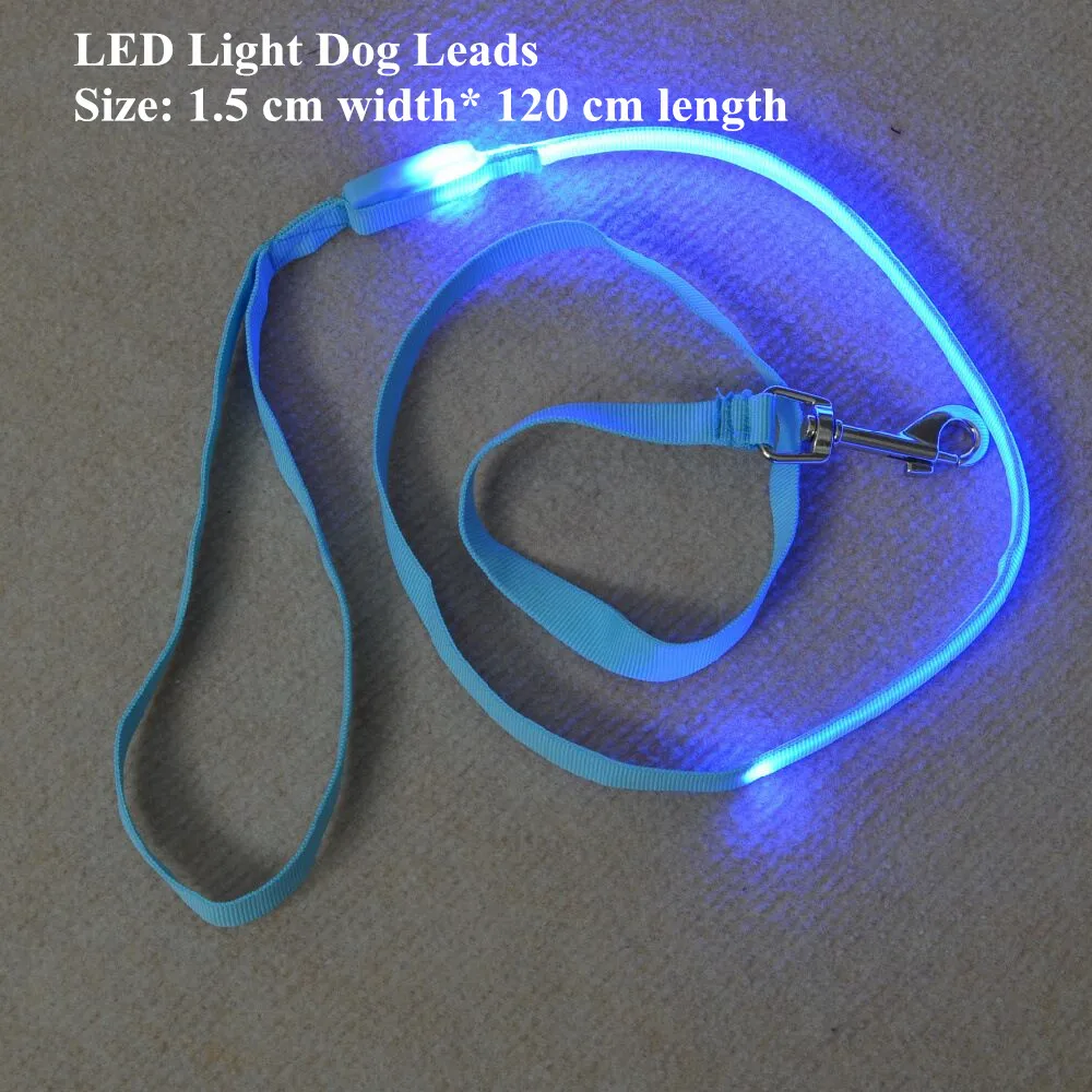FD43 1 5 см ширина поводки для питомцев собак/w led свет собаки тянуть ремень маленьких