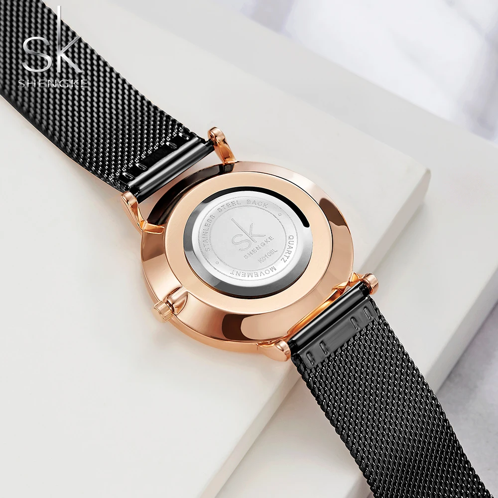 Shengke Fashion Women Watches Luxury Diamond Ultra-thin Women Wrist Watch Women Casual Ladies Watch Female Clock Reloj Mujer