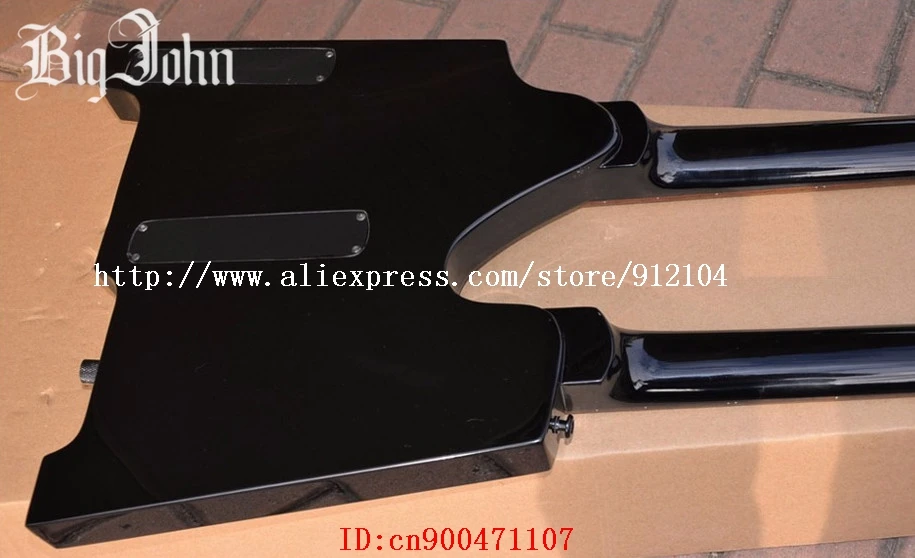 Бесплатная доставка электрический бас и гитара с двойным горлышком без головы