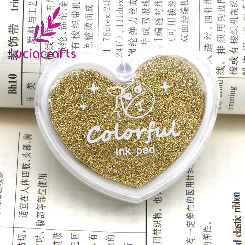 Распродажа! Lucia crafts 4*5 см конфетный цвет маленький свежий сердце форма Любовь Inkpad хроматические Inkpad 1 шт/lotI I1107