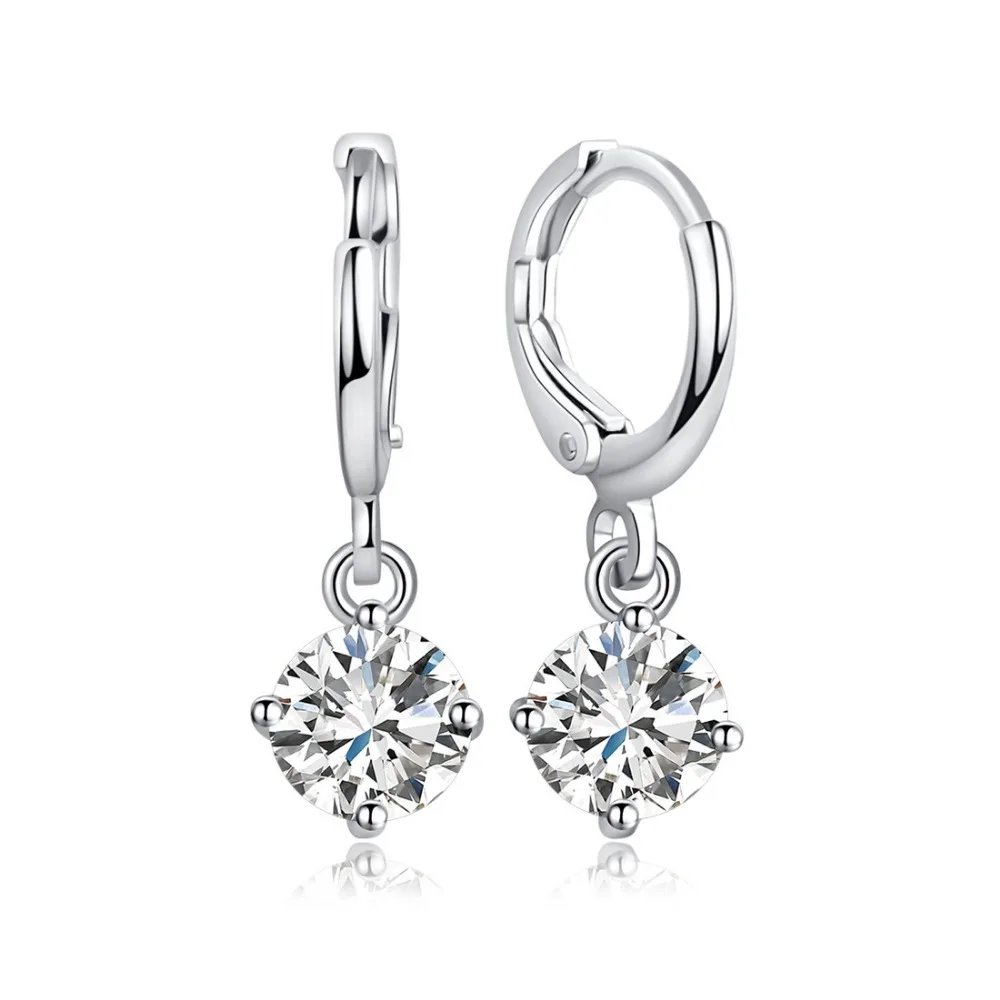 Женские серьги с фианитами H:HYDE кристаллами в форме капли воды 2 шт. = 1 пара|earrings with
