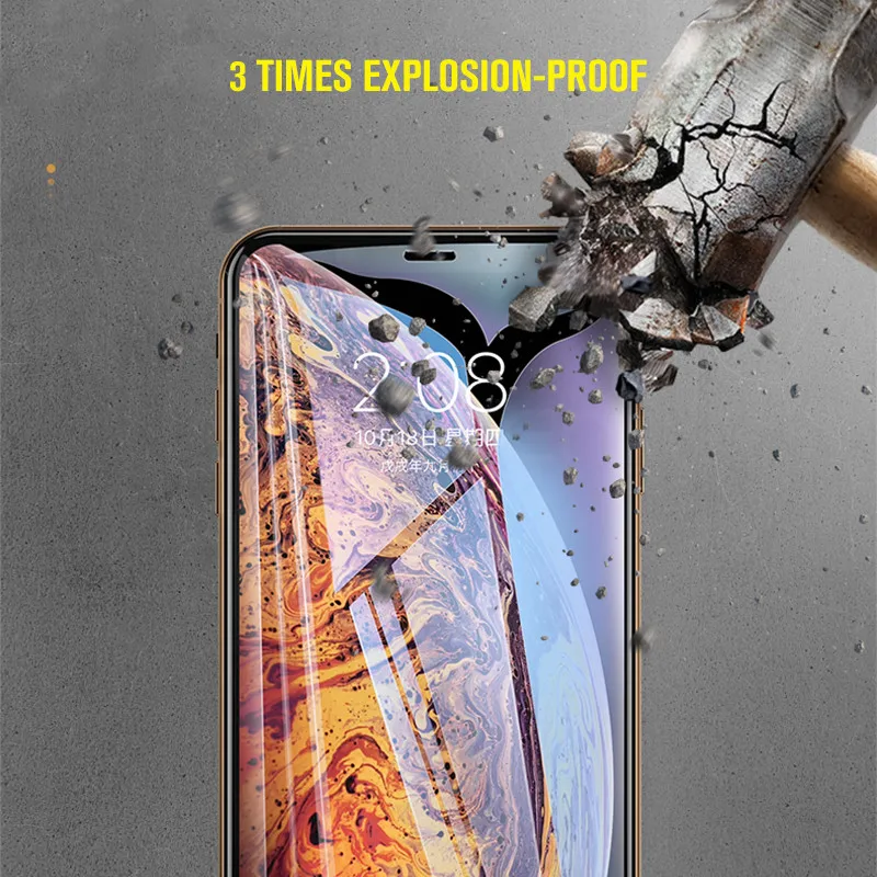 9D закаленное стекло для iPhone X 8 7 6s 6 Plus взрывозащищенное полное Cuverd Защитное 4 5