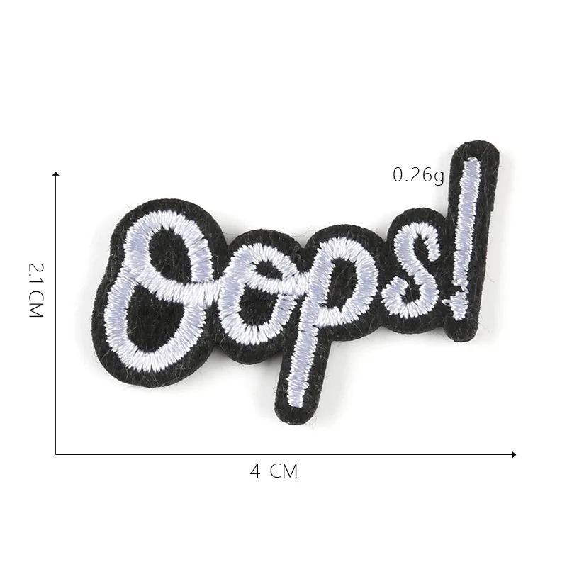 POW одежда с надписями нашивки для полос OPPS текст одежда наклейки Утюг на мантре аппликации спортивные слова вышивка значки@ G