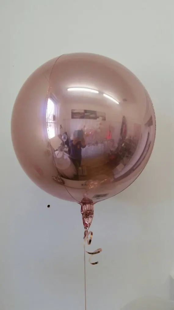 4D розовое золото Фольга шар 10 &quot18&quot 22 &quot32&quot круглые алюминиевые майларовые