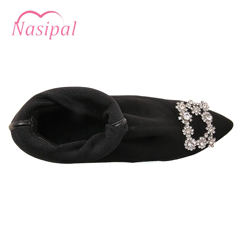 Nasipal Брендовая обувь женские туфли на высоком каблуке с прозрачной пряжкой