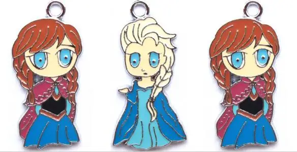 Новинка бесплатная доставка 20 шт. Очаровательное ожерелье принцессы Эльзы и Анны