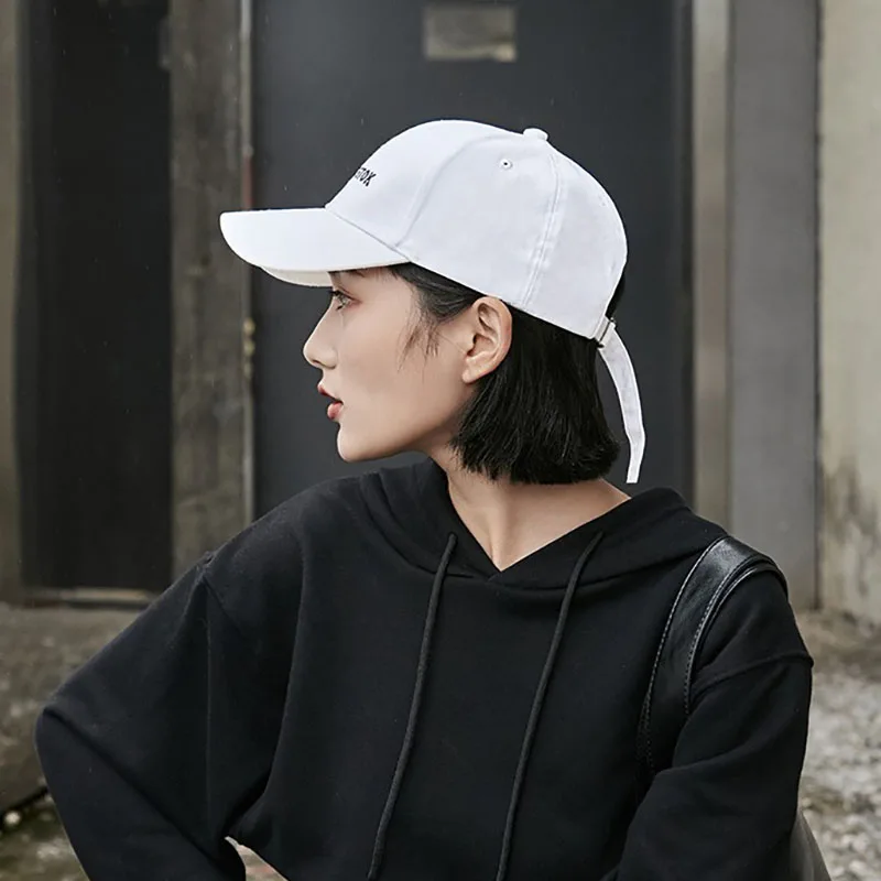 NEW Parent-child Hats Baseball Caps Men Women Cotton Embroidery Letters Long Belt Hip Hop Baseball Hats Street Fashion Snapback