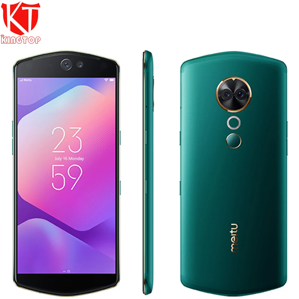 Мобильный телефон Meitu V6 6 ГБ ОЗУ 128 Гб ПЗУ Дека ядро 5,5 дюймов Двойная фронтальная и задняя камера 12.0MP+ 5.0MP 4G камера телефон