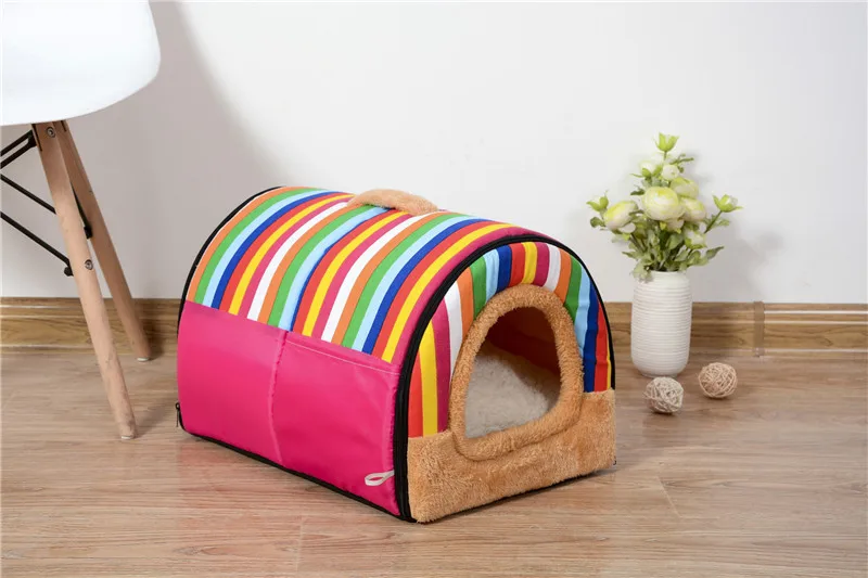 Горячо! Домик для собак Cama Para Cachorro Питомник Гнездо с ковриком складная кровать для собак кошек для маленьких средних собак кровать для домашних животных щенок спальный мешок