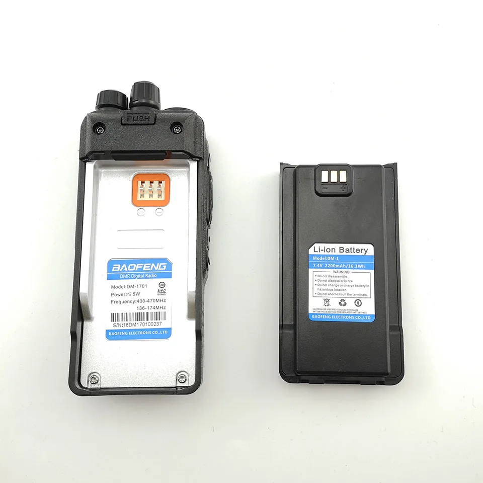 Горячее предложение Baofeng DMR DM-1701 двухстороннее радио Двухдиапазонная Tier 2 рация ПМР цифровое радио Dual Time slot DMR Digital Tier1& 2