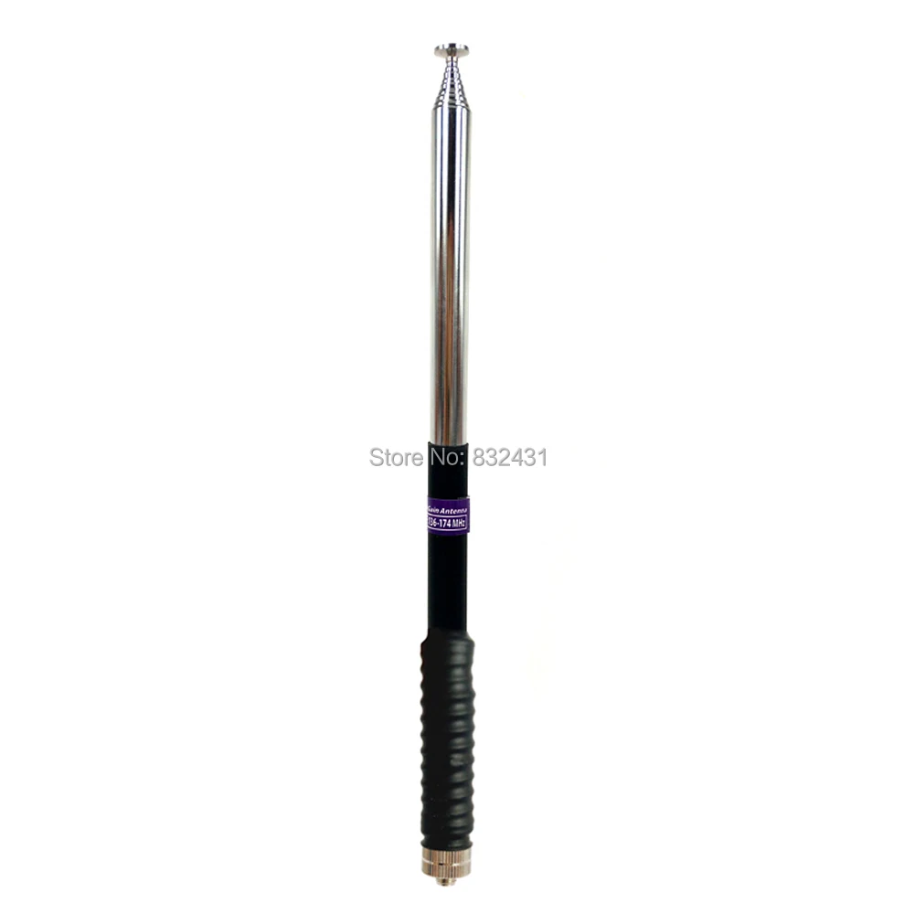 Телескопическая антенна FP10120 SMA Female VHF 136 174 МГц для BAOFENG UV 5R Kenwood двухсторонняя