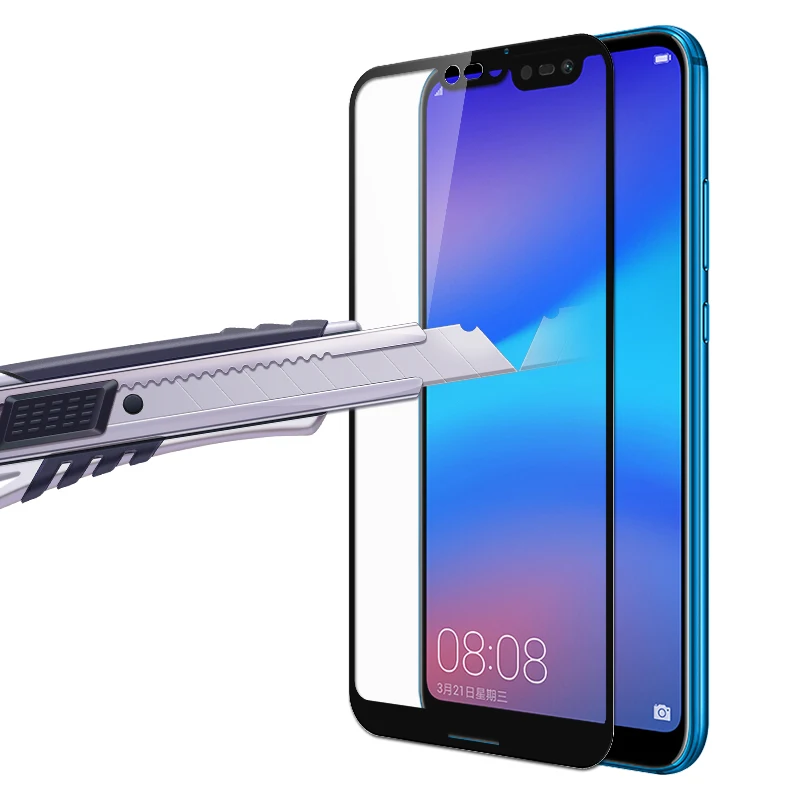 2.5D Защитное стекло для Huawei P20 Lite Pro Полное покрытие Защитная пленка экрана P 20
