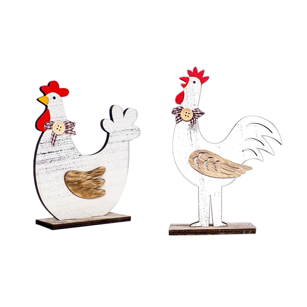 Пасхальные украшения для дома и сада деревянные кушетки в форме ремесленные