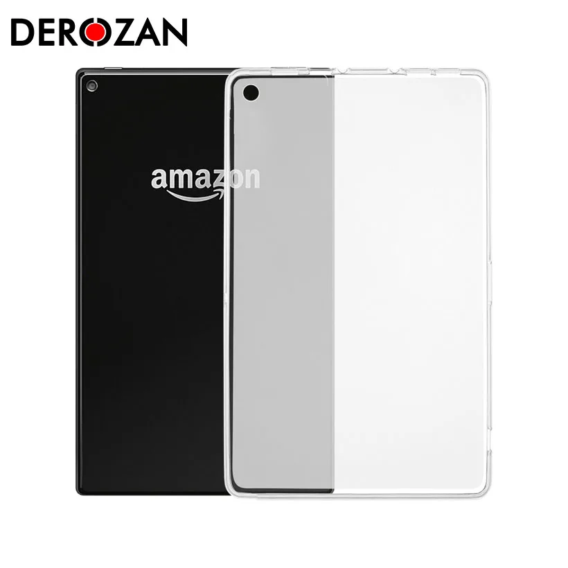 

Full Protecive Case for Amazon Fire HD 10 Tablet Cover For Amazon All new kindle 10th 2019 Transparent Soft Silicone Tablet Case