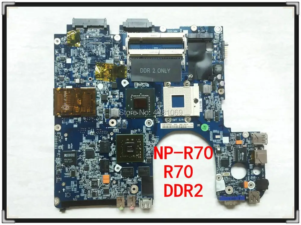 Оригинальная материнская плата для ноутбука Samsung Φ R70 системная S479 проверенная DDR2