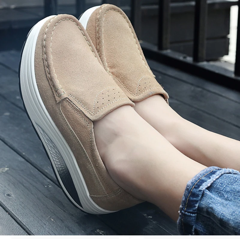 VTOTA/обувь на высоком каблуке женские замшевые туфли на платформе г. zapatos mujer весна-осень, женская обувь без шнуровки, H98