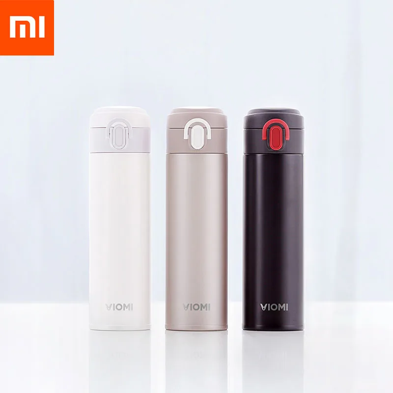 Xiaomi mi jia VIO mi-термос из нержавеющей стали 24 часа в сутки для воды интеллигентая(ый), открывается одним движением, термостат