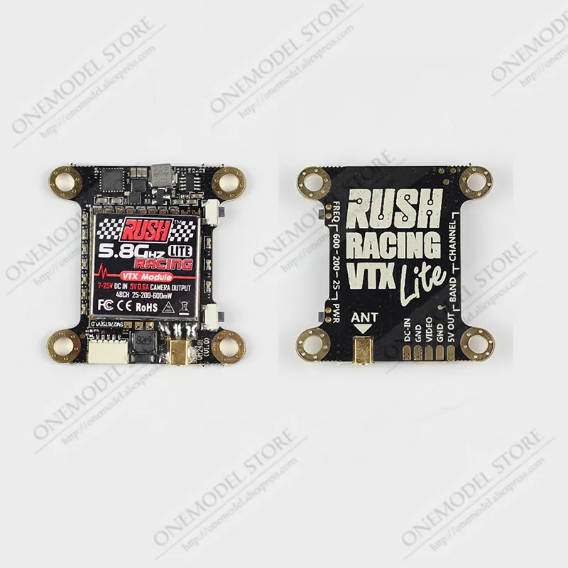 Раш гонки VTX LITE 5 8G 48CH 25 mW/200 mW/600 mW переключаемый av-передатчик RaceBand/lowracing для Flytower RC FPV