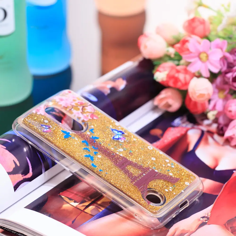 Quicksand Case For LG K8 2017 Dynamic Liquid Glitter Stars Phone Cover Shell LGK8 X240 LGX240 LG-x240 X240H X240F X240DSF 8 k |