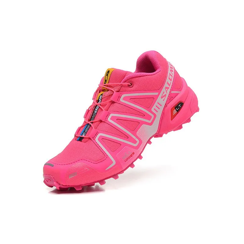 Salomon speed Cross 3 CS Нескользящие кроссовки Удобная обувь для бега женские розовые eur 36