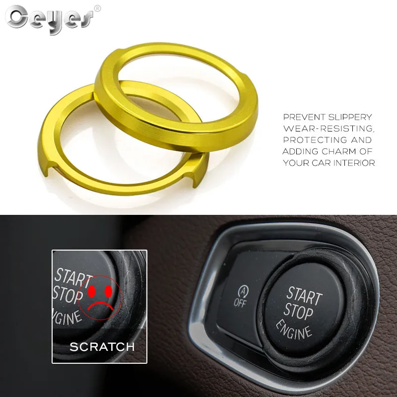 Ceyes автомобильный Стайлинг авто двигатель старт стоп зажигание брелок для Bmw X1 1 2 3