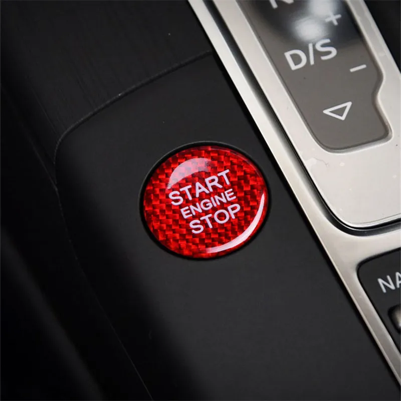 Для Audi A3 A4 A5 A6 c5 c6 Q5 Q7 S3 S6 S7 из углеродного волокна кнопка запуска и остановки
