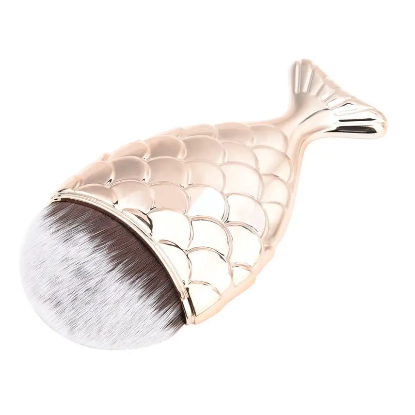 1 шт. Русалочка рыбья чешуя Кисть для макияжа рыбий хвост нижняя кисть пудра