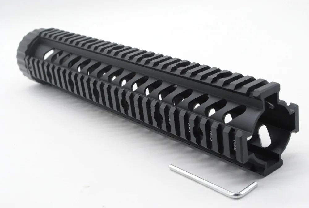 Черная тактическая охотничья рельсовая система TriRock длиной 12 дюймов M4/AR-15