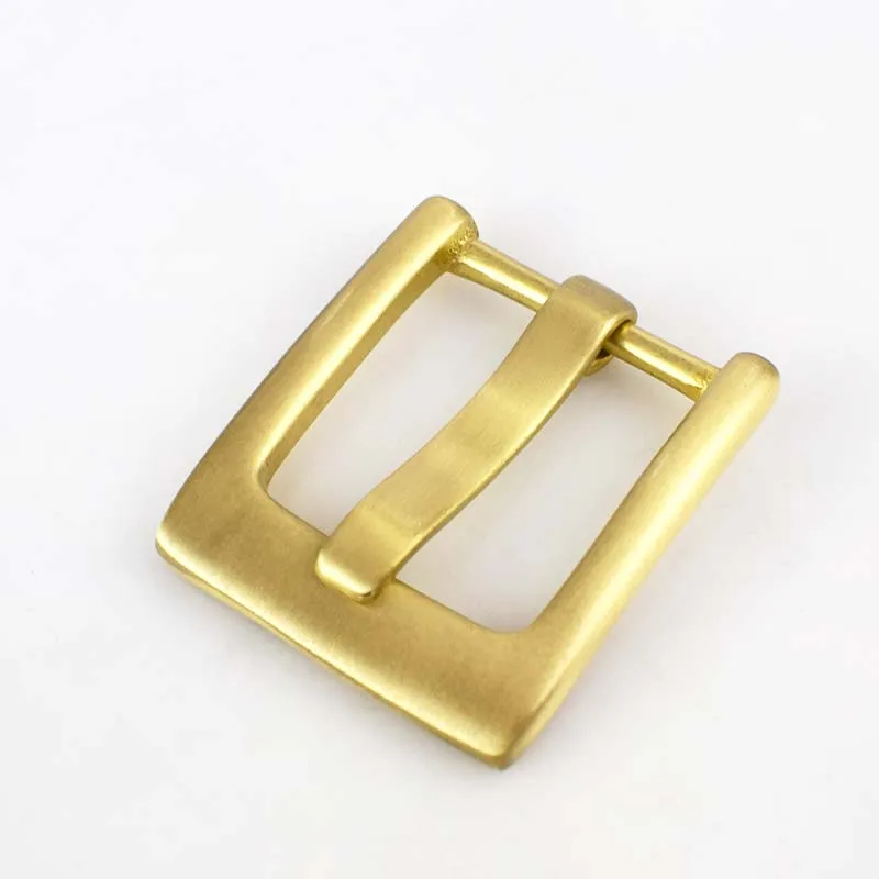 Brass Meetee 1 шт. 40 мм Высокое качество Твердый латунный мужской ремень пряжки широкая пряжка D кольцо ремень голова DIY кожа пояс Джинсы Аксессуары - Цвет: Brass