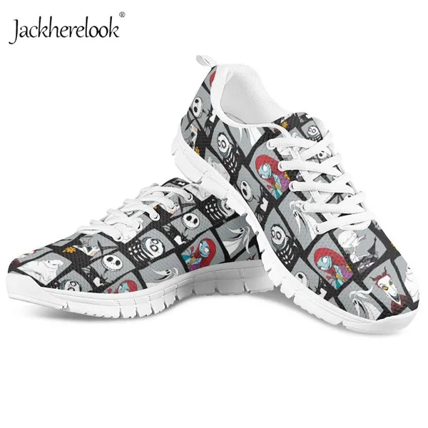 HK716AQ Jackherelook/женские кроссовки в стиле «Кошмар перед Рождеством»; Повседневная дышащая обувь для прогулок; сезон весна-лето - Цвет: HK716AQ