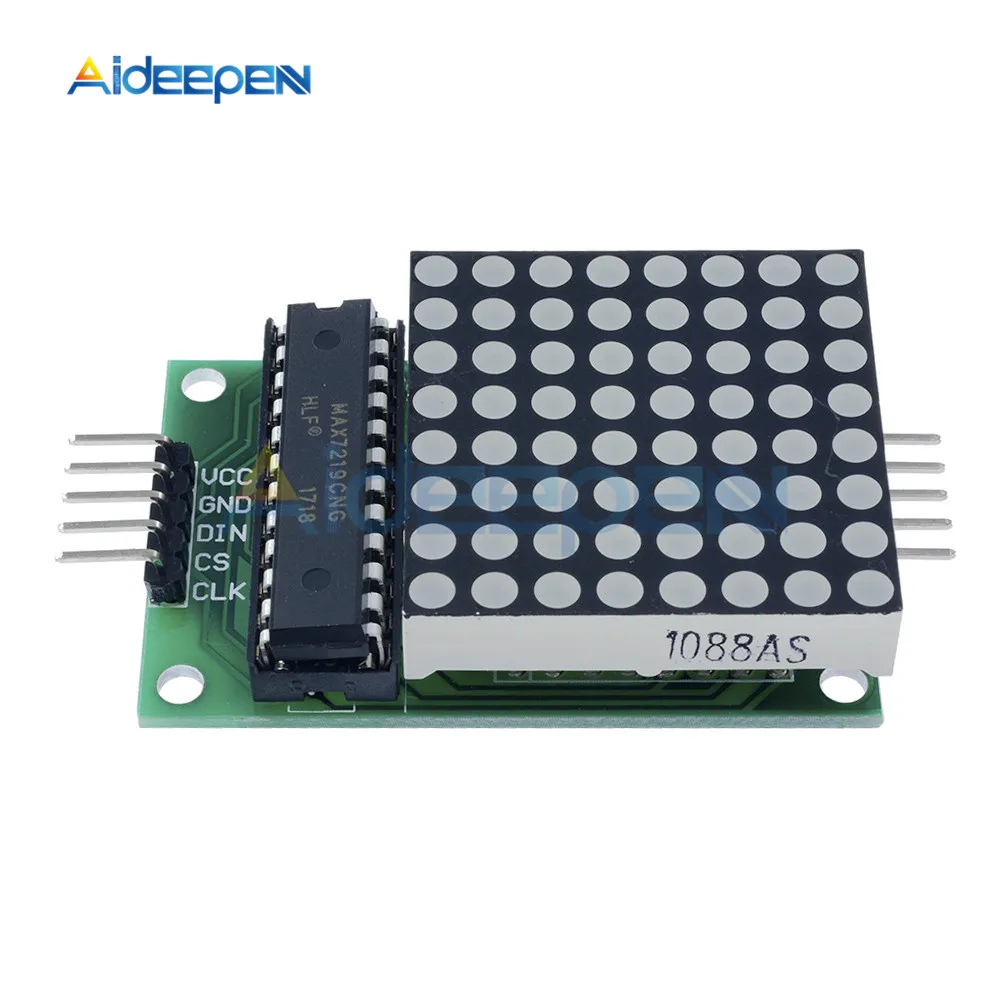 8x8 MAX7219 точечный модуль светодиодной матрицы MCU светодиодный дисплей модуль управления для Arduino 5 в 8*8 модуль выход вход общий катод