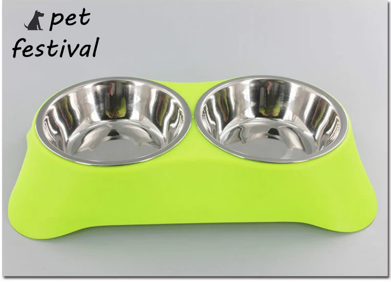 Праздничная миска для собак из нержавеющей стали наряд портативная дорожная