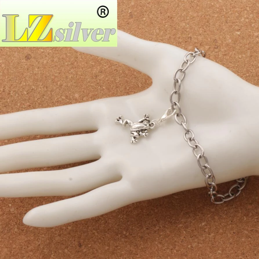 

Frog Animal Lobster Claw Clasp Charm Beads 34.4x17.5mm 100PCS zinc alloy Jewelry DIY C167