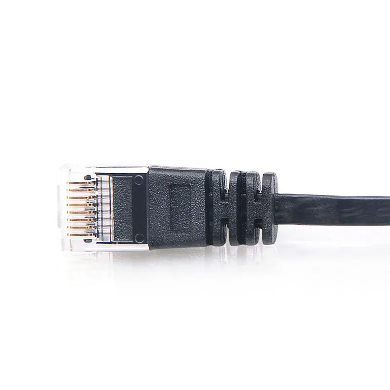 Премиум качества 1ft SuperSpeed cat6 Интернет сетевой кабель Плоский rj45 к RJ45 зеленый