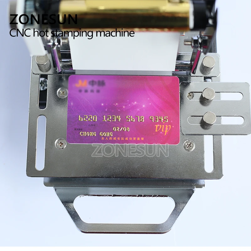 ZONESUN 220 V/110 V ручная машина для тиснения фольги машина карта Самосвальный тиснение машина для ID ПВХ карт