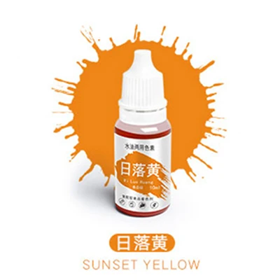 Sunset Yellow Transhome пищевой краситель 1 шт. съедобный пигмент полезный, безопасный инструменты для украшения тортов из мастики Макарон крем торт выпечки и кондитерские инструменты - Цвет: Sunset Yellow