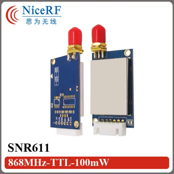 2pcs/pack 868MHz RS232 Port 100mW Network Node Module SNR611 Use for Remote Telemetry