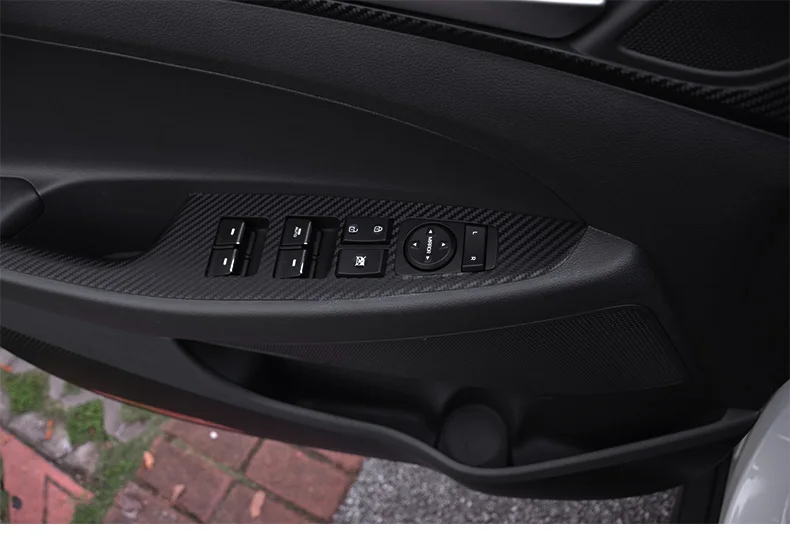 Автомобиль внутренней двери подлокотник панель переключатель окна Углеродного