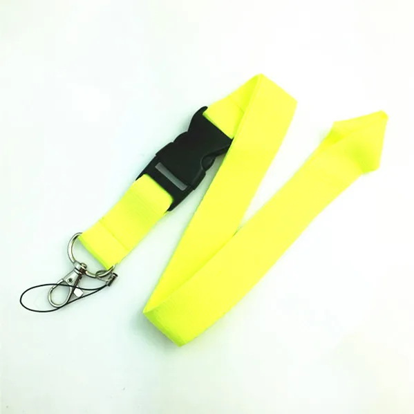 Черный брелок, ремешок на шею, брелок для ключей для ID, пропуска, значка для карт, для спортзала, для ключей, для мобильного телефона, USB держатель, веревка, ремешок, 1 шт./лот - Цвет: as picture