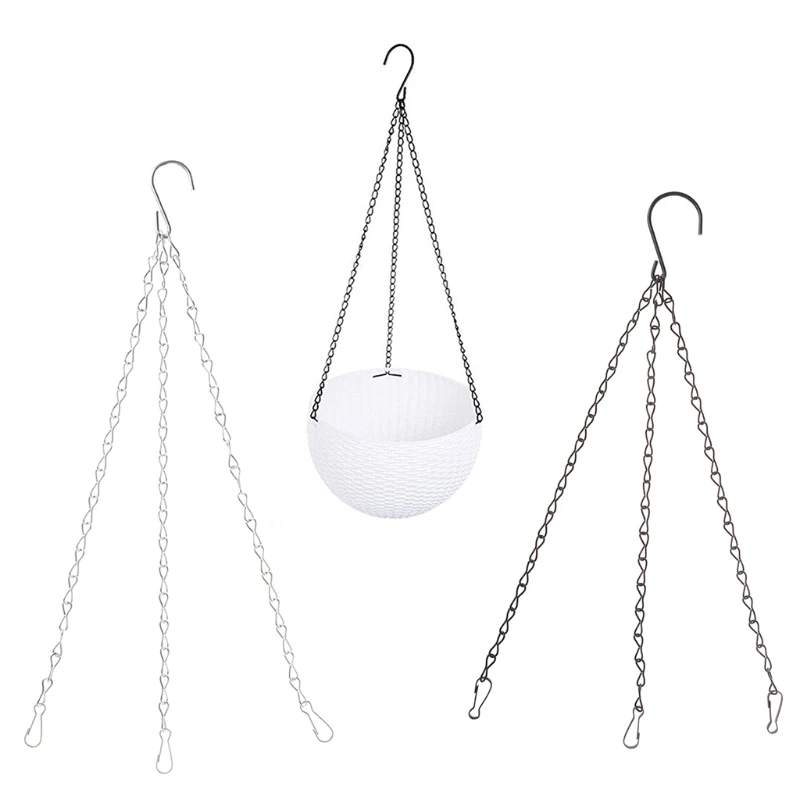 3 точечная садовая корзина железные подвесные цепочки цветочные горшки замена