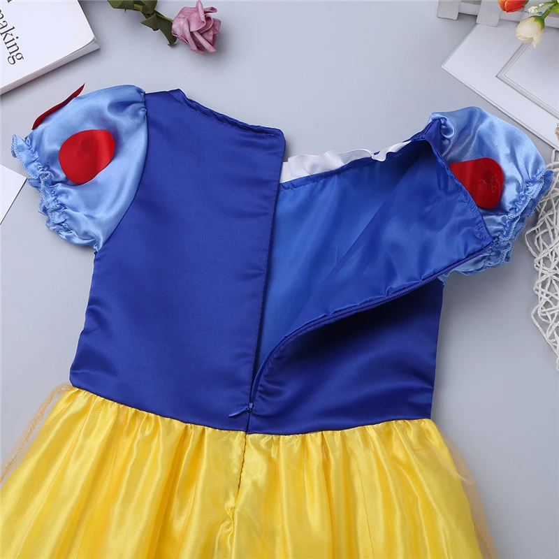 От 4 до 10 лет маскарадный костюм принцессы Белоснежки платье для девочек на