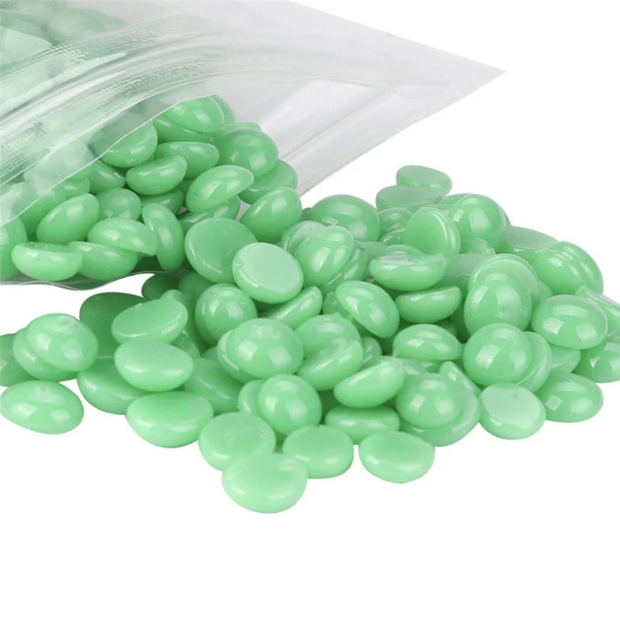 2017 A # алоэ без полосок Депиляционная горячая пленка гранулы твердого воска