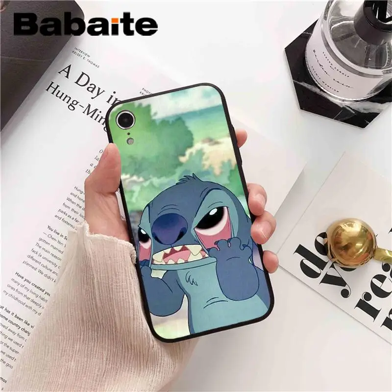 A14 Babaite Lilo Stitch роскошный уникальный дизайн PhoneCase для iPhone 8 7 6 6S Plus X XS MAX 5 5S SE XR 10 Чехол - Цвет: A14