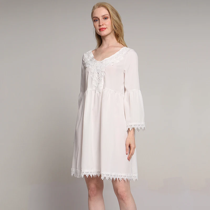 Хорошее предложение женское стильное летнее платье с v-образным вырезом