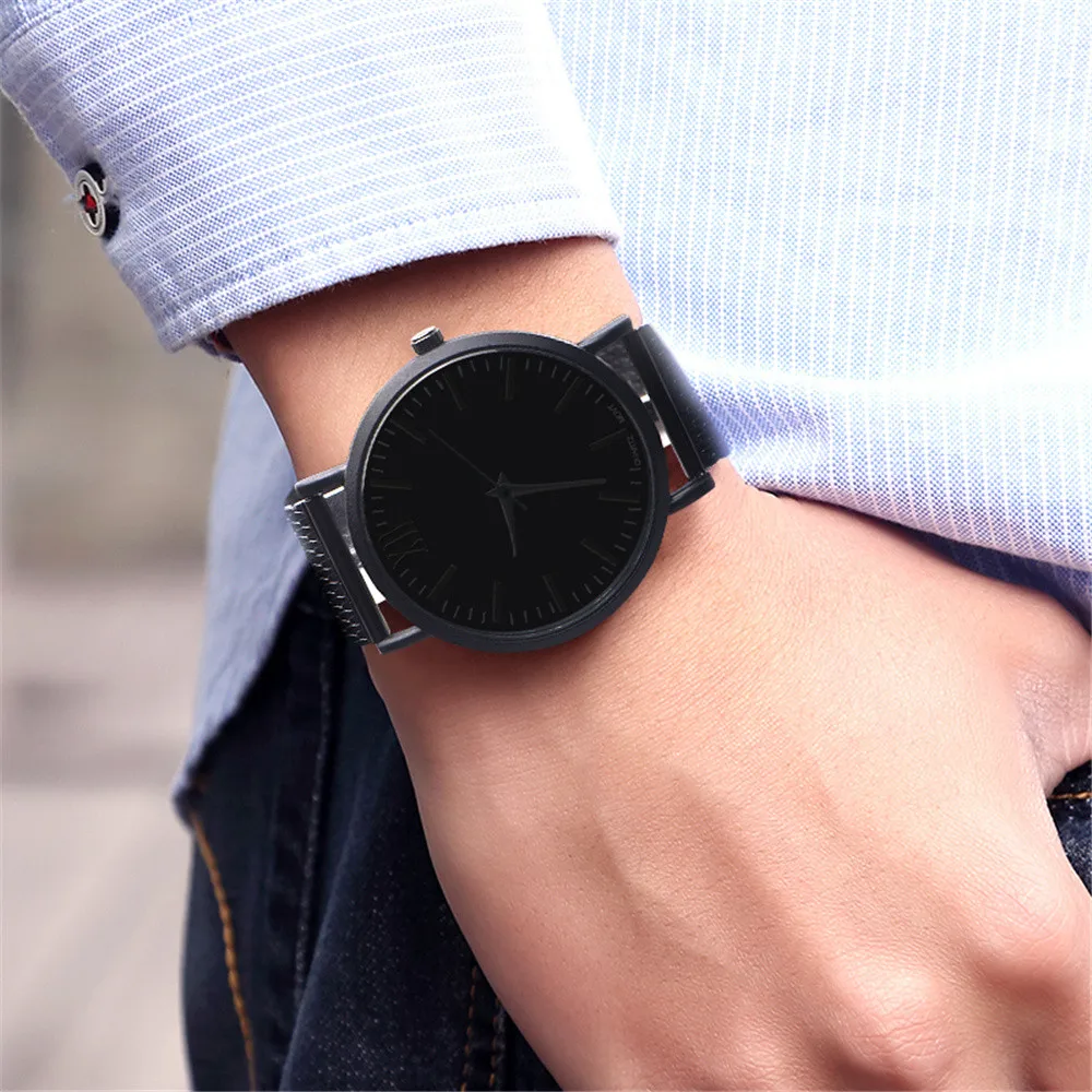 Часы мужские роскошные montre homme Бизнес повседневные дизайнерские часы из нержавеющей стали пара кварцевые аналоговые наручные часы
