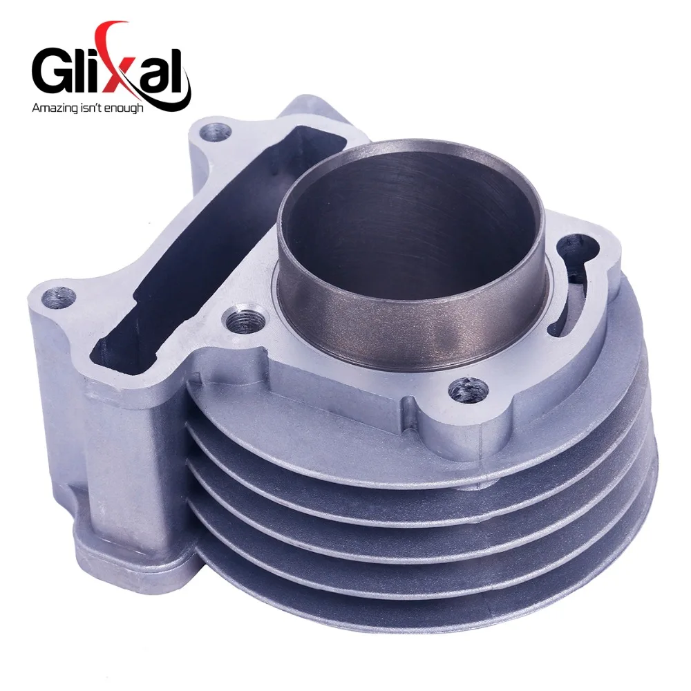 Glixal GY6 100cc 50 мм скутер двигатель 4-тактный 139QMB 139QMA мопед большого диаметра цилиндра Ремонтный комплект головки цилиндра в сборе(69 мм клапан