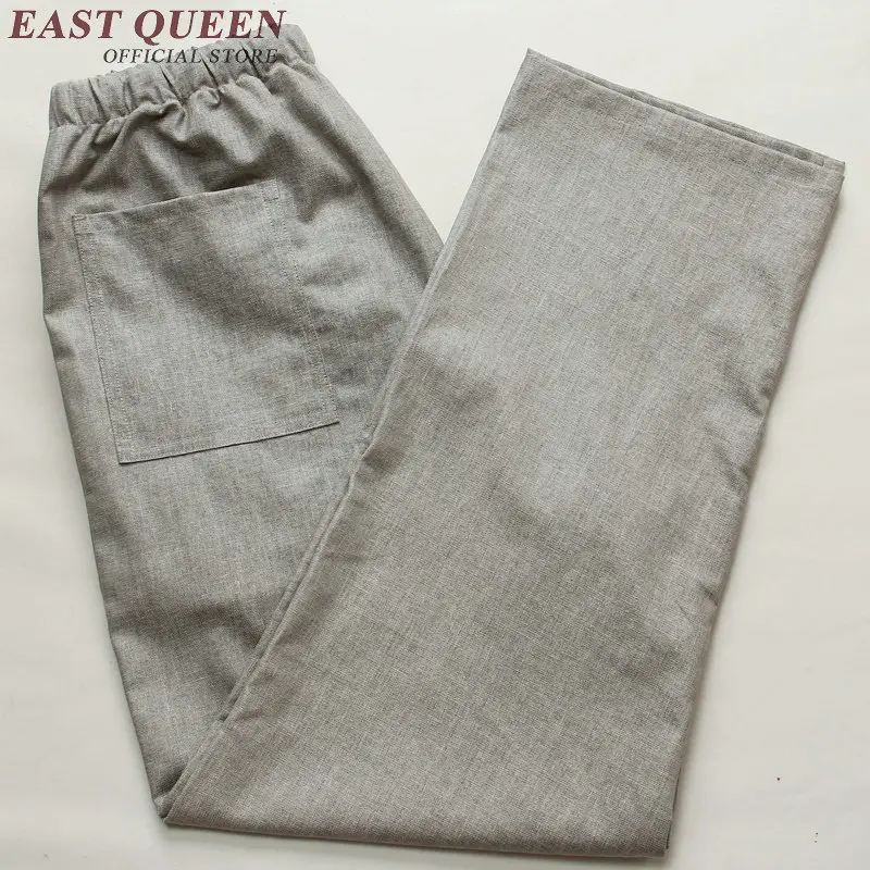 Брюки мужские льняные легкие дышащие хлопковые Свободные повседневные Прямые